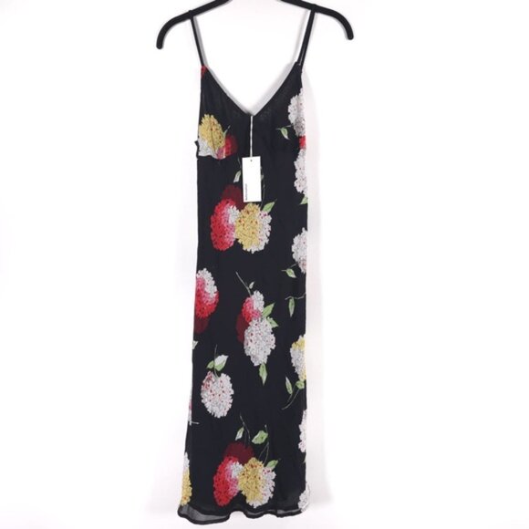 NWT REFORMATION Oak Vintage Dress USA MADE Floral Rayon Dress Adj Straps MEDIUM - Picture 1 of 10